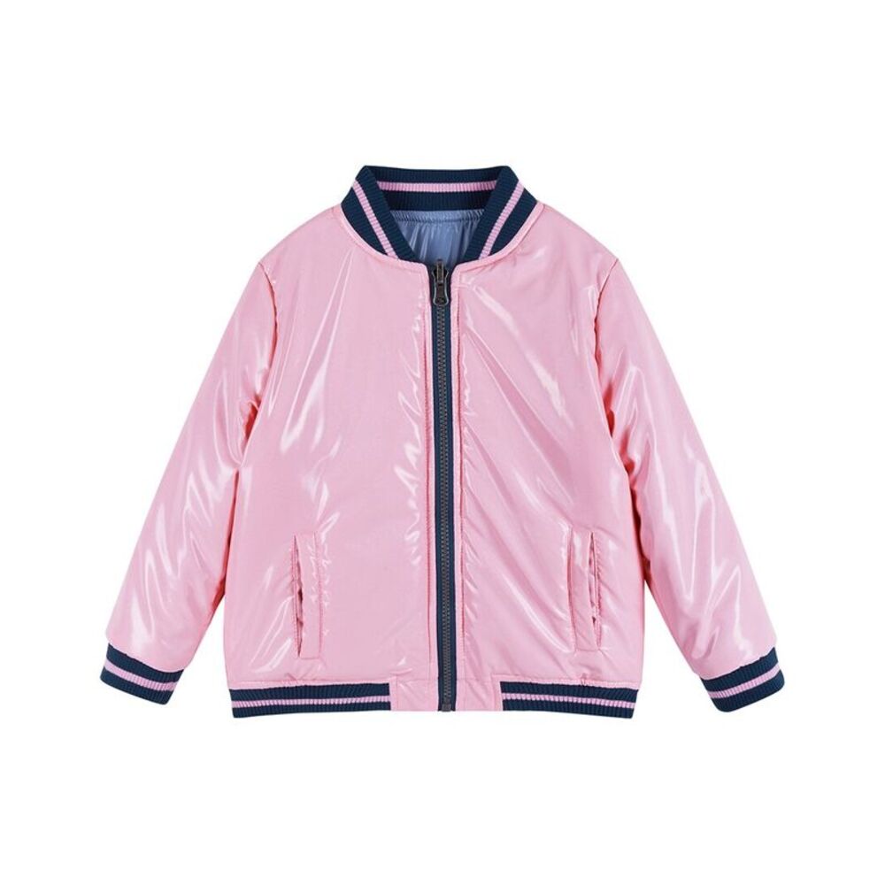 Andy & Evan Girls  Bomber Jacket, Blue